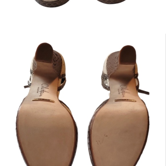 Cole Haan peep toe heals with Nike Air soles 8.5 - Picture 3 of 4